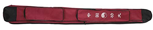 Bokken Tasche,Lichtschwert Tasche,Schwerttasche,Schwert-Aufbewahrungstasche Für Chinesische Kampfsportarten,Dicke Einlagige Schwert-Multifunktions-Schultertragetasche (Dunkelrot)