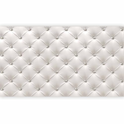 murando - Fototapete XXL Leder-Optik 500x280cm - Foto Tapete Schlafzimmer Wohnzimmer Moderne Vliestapete XXL Wandtapete Motivtapeten Bildtapete 3d Effekt Wand Dekoration - weiß modern f-B-0039-a-b