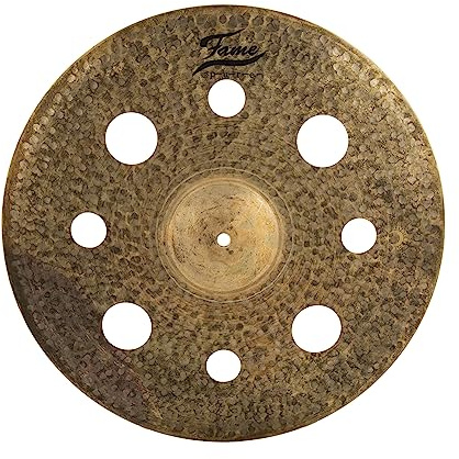 Fame Pure Trash Crash 18 Becken, Handgehämmertes B20 Bronze, Thin Stärke, Natural Finish, Jazz & Funk Drummer, Explosives Sustain, Vintage Drumsets, Retro-Drummer