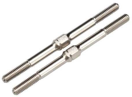 Yokomo SD-TB48NA 1.9 inches (48 mm) Turnbuckle (Nickel) Opposite Side 0.2 inch (4 mm) Hard Steel