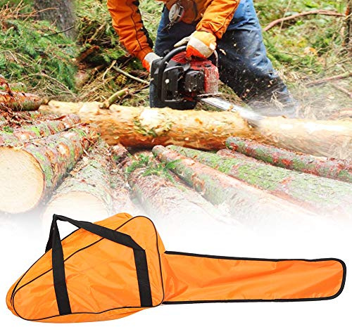 Kettensägen-Tasche aus Oxford-Gewebe, für /30,5 cm, 35,6 cm und 40,6 cm, helles Orange, wasserdicht