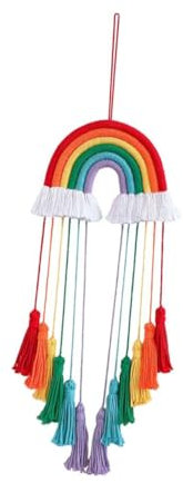 Yardenfun Gewebter Hängender Regenbogen Anhänger Zarte Dekoration Für Wand Zimmer Fenster Innen Außen Installieren