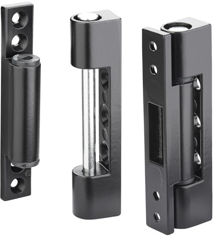 SOTECH 2 x Fensterbänder 95 mm schwarz RAL 9017 Türbänder zum | Aufschrauben Renovierbänder