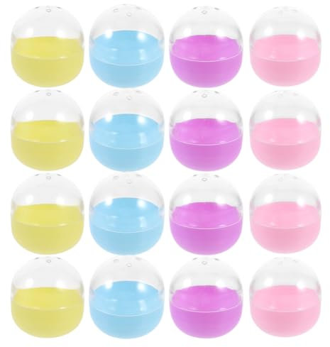 HOLIDYOYO 25pcs Round Fillable Balls Plastic Capsules for Wedding Birthday Parties