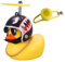 EIHI Paperella Moto, Rubber Duck, Paperella Bici, Paperella di Gomma,Giocattolo anatra Gialla Decorazioni per Cruscotto