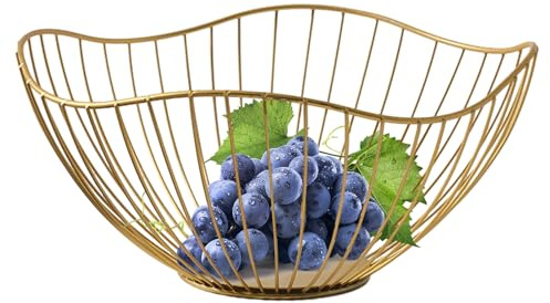 Huitrcrio Ciotola Per Frutta In Metallo Nero Minimalista Per Cucina Ufficio