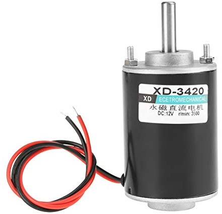 KIMISS 12v Motor XD-3420 30W Permanent, Motor 3500 U/min) XD 3420 Magnet DC Hochgeschwindigkeit CW/CCW (12 V (12v3000 Rev)