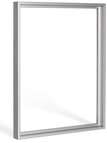 Haak Schattenfugenrahmen Lico 90x120cm Alu geschliffen (Dekor) Selbstmontage Bausatz DIY