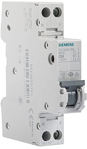 SIEMENS - Disjoncteur 20A Ph+N courbe C 4.5kA 230V