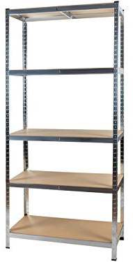 ISO TRADE Schwerlastregal Kellerregal Werkstattregal Lagerregal Steckregal Schrank 2709, Größe:220x100x45cm