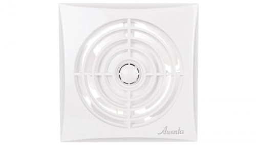 Armar Trading LTD WZ100H Extractor de aire muy silencioso y potente, bajo consumo para baño con sensor de humedad y temporizador de rodamiento de bolas -