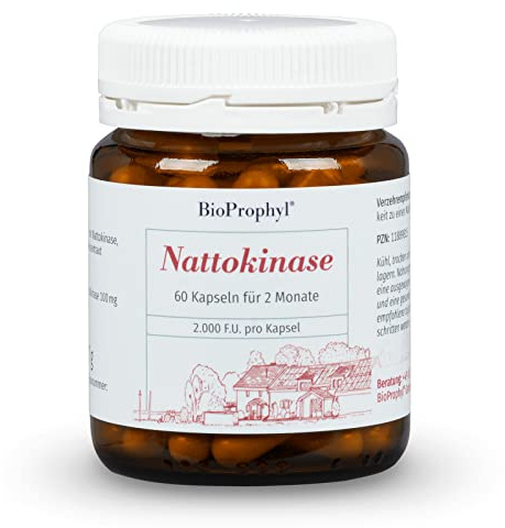 BioProphyl® Nattokinase - 2.000 FU - 100 mg Nattokinase - für 2 Monate - 60 vegetarische Kapseln