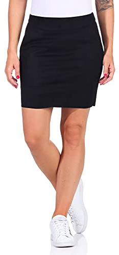 ONLY Onlbase Faux Leather Skirt Otw, Gonna Donna, Nero (Black Black), 42