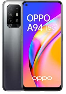 Oppo A94 Dual-SIM 128GB ROM + 8GB RAM (GSM Only | No CDMA) Factory Unlocked 5G Smartphone (Fluid Black) - International Version