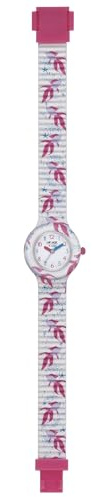 HIP HOP, Kids Fun Kollektion, Engelsfisch-Uhren für Mädchen, Auswechselbares Silikonarmband, Praktischer Verschluss, 28-mm-Gehäuse, Wasserdicht, Längenverstellbar, Multicolour