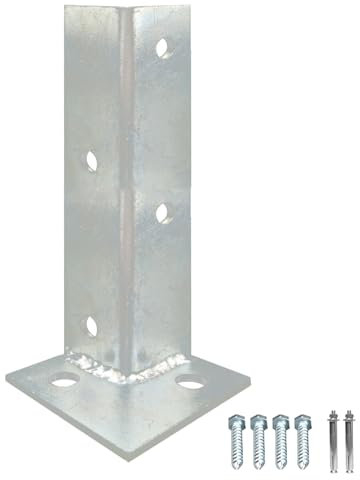 Support de base de poteau avec piquet de terre, utilisation for boîte aux lettres de terrasse en béton, 2x2 3x3 4x4 4x6 6x6 7x7 8x8 10x10, ancrage de poteau de clôture, acier inoxydable ( Color : 7x7x