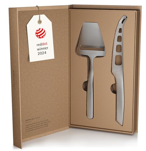 LARS NYSØM Set di coltelli e affettatrici per formaggio 2 pz. Set di coltelli e affettatrici per formaggio in acciaio inox (Stainless Steel)