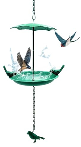 Garten-Vogelhäuschen,Vogelhäuschen für draußen | Vogelbad Kolibri-Futterstation - Wildvogel-Futterspender, Outdoor-Vogelbäder, Gartendekoration, Eisen-Vogelfutternapf, Outdoor-Dekorationen
