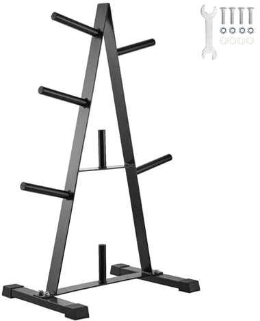 VEVOR Hantelscheibenständer A-Rahmen-Hantelscheibenbaum für 1-Zoll-Hantelscheiben, Hantelscheibenbaum, 227 kg Tragkraft, Gewichtsaufbewahrungshalter, Langhantelständer-Aufbewahrungsständer