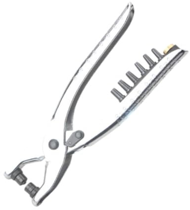 Hellery Pinza per Occhiali Da Punzonatura, Strumento Manuale per Fori di Cinghia