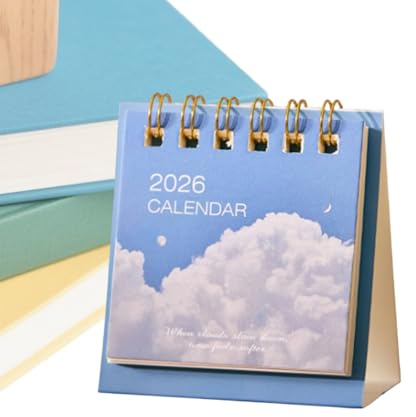 Fenayuu Desk Calendar, Planner, Annual Calendar Office - For Office, School, Home, Adults, Men, Women, Gift, Christmas, New Year, Father's Day