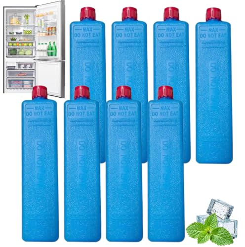 Buhtario 6/8/12 Pc Pain De Glace pour Sac Isotherme, Pain De Glace pour Rafraichisseur d'air– Refroidissement Accéléré pour Climatiseur Ventilateur Glacière Sac Isotherme – Garde Boissons