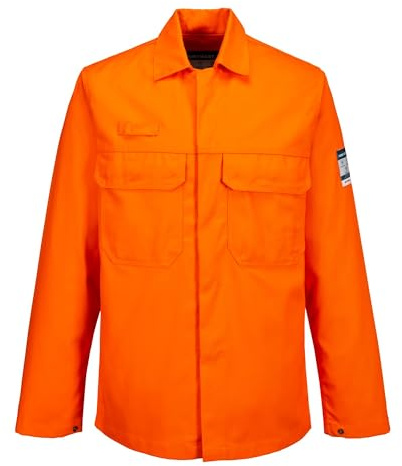Portwest BIZ2 Herrarnas Flamskydds Bizweld FR Arbetsjacka Orange, L