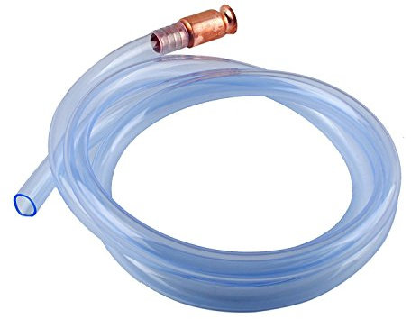 Wadoy Jiggle Syphon Self Priming Gas Siphon Pump Gasoline/Fuel/Water Shaker Siphon Safety Self Priming Hose 6ft -1/2 Valve