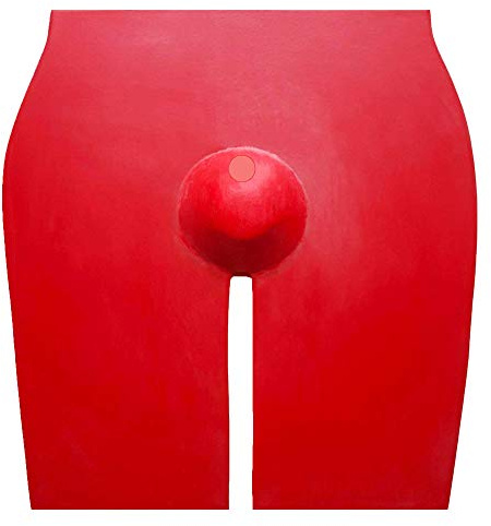 Lequida Open Latex Rubber Shorts Short Pants Trousers (one Size) Red