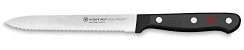 WÜSTHOF Gourmet 5 Serrated Utility Knife, Black