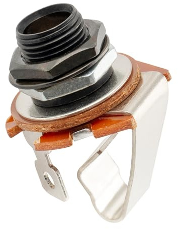 Musiclily Pro 6,35mm Mono Klinkenbuchse 1-Kontakt Jack Socket Schwarz