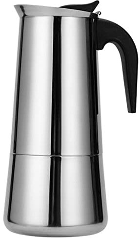 Knadgbft Cafetière italienne en acier pour cafetière à café Percolateur pour latte ou cuisinière