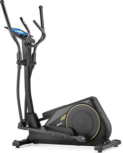 Gymtek XC4500 Magnetischer Crosstrainer für Zuhause, Elliptical Trainer mit 16-stufig Einstellbarem Widerstand, Ellipsentrainer für Zuhause, Crosstrainer Klappbar, Cardio Geräte für Zuhause