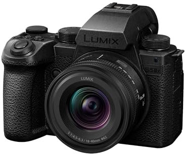 Panasonic Lumix S5M2X | Appareil Photo Hybride Plein Format + Objectif Lumix S 18-40mm F4.5-6.3 (24MP, AF Phase, Double Stab., Vidéo 6K 10bit illimité, Rafale 30ips, Tropicalisé) – Version Française
