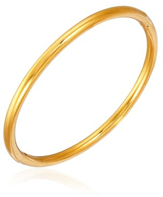 MILAKOO Gold Bangle Bracelet for Women Stainless Steel Cuff Bracelet Boho Open bracelet