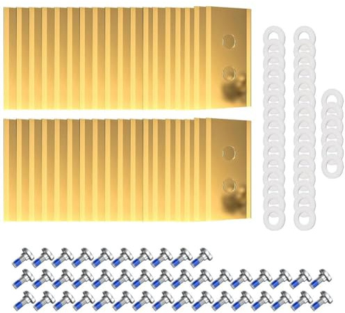 Lames de rechange pour tondeuse à gazon, kit de 36 lames robustes compatibles avec tous les modèles de tondeuse robot Mammotion, Luba, Yuka, avec vis et rondelles