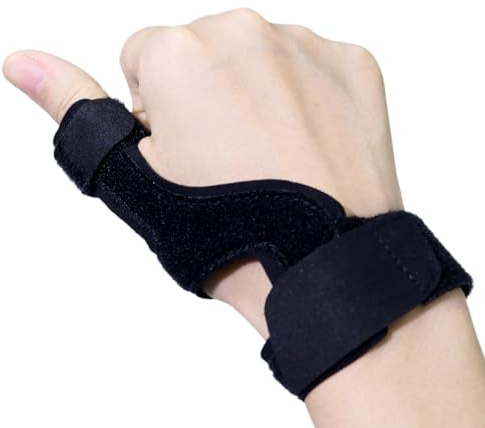 SENLINLIN Fascia per Pollice Destra e Sinistra, Supporto Traspirante per Articolazione Carpometacarpale, Stecca Pollice Anallergica per Artrite, Tendinite e Distorsioni, Taglia Universale