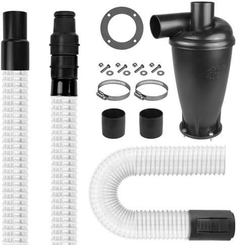 PRIMEBAG Saugschlauch 2m passend für Kärcher WD6 WD5 WD4 WD3 3m Schlauch | Zyklon-Abscheider-Set 50mm 35mm WD2 Stahlfeder, METERWARE Meter, Fadenverstärkt, extrem flexibel und robust