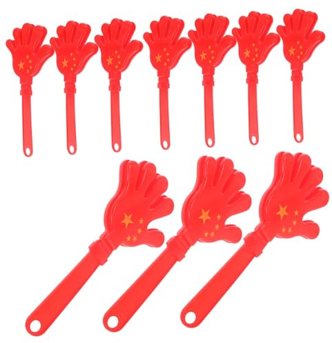Homoyoyo 10pcs Hand Clappers Party Favors Lightweight Noise Makers for Adults and Teens Brightly Colored Cheer Props for Outdoor Events and Sporting Celebrations