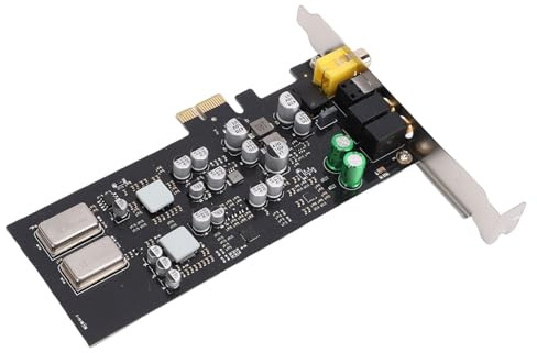 Tangxi Tarjeta de Sonido PCIE para Controlador Maestro CM108AH, Elimina Jitter Fibra óptica Coaxial HiFi Sonido Digital Profesional HiFi
