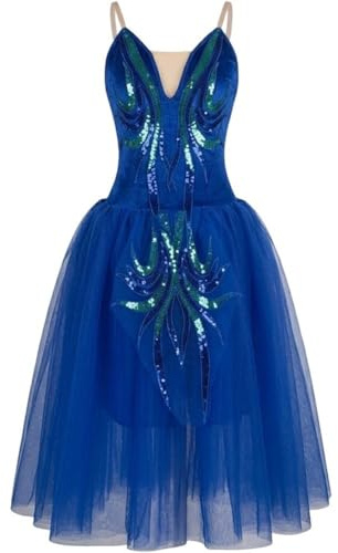 Ymxygz Gonna Lunga Balletto, tutù, Costume Spettacolo di Danza, tutù Balletto Professionale per Donne E Ragazze, Abbigliamento Ballo per Saggi E Competizioni.