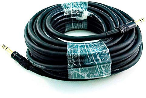 Monoprice 50ft Premier Series 1/4in TRS Male to Male Cable, 16AWG (Gold Plated)