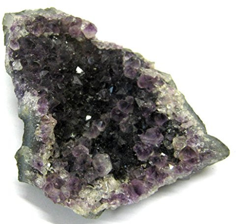 CRYSTALMIRACLE Exclusivo Amatista Natural Cristal Roca Piedra preciosa Metafísica Curación Bienestar Energía positiva Poderosa paz Salud Miedo (Púrpura, Peso: 112 Gramos 100 X 69 Mm Aprox.)