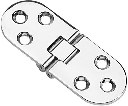Scharnier Zinklegierung Metall Runde Kante 180 Grad Klapptisch Scharniere für Schrank Möbel Küche Schlafzimmer (80 * 30 * 2.2MM) - Drehbar und Stabil