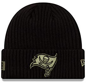 New Era NFL Beanie Salute to Service Mütze American Football Wintermütze schwarz Oliv