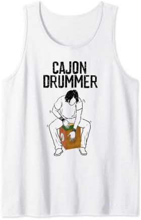 Coole Cajon Drummer | Lustiger Musikfan-Liebhaber, Schlagzeugspieler, Geschenk Tank Top