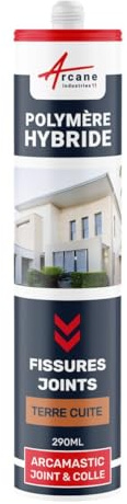 Mastic d'étanchéité, joint extérieur, fissure, béton - 290 ml x 1 Terre Cuite - ARCANE INDUSTRIES