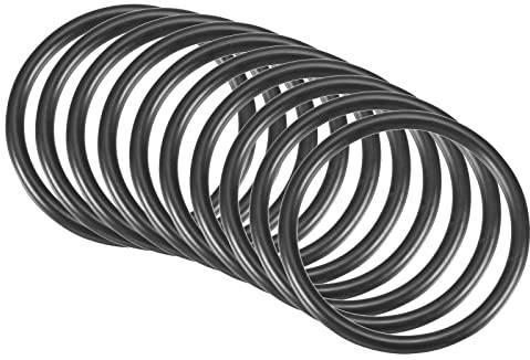 QUARKZMAN 40mm x 34mm x 3mm nitril gummi O-ringar x 10st Rund Packning Bricka för Hydraulisk kran Reparation Tätningsanslutning [Svart]