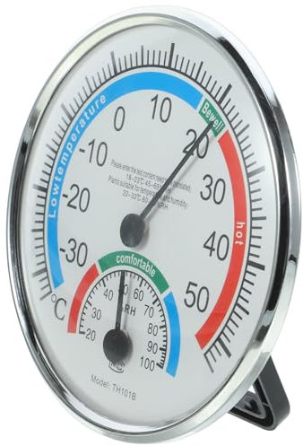 Sosoport 2stücke Thermometer Hygrometer Für Innen Und Außen Präziser Temperatur Und Luftfeuchtigkeitsmesser Für Wohnräume Büros Garten Und Küche Mit Praktischem Aufhänghaken