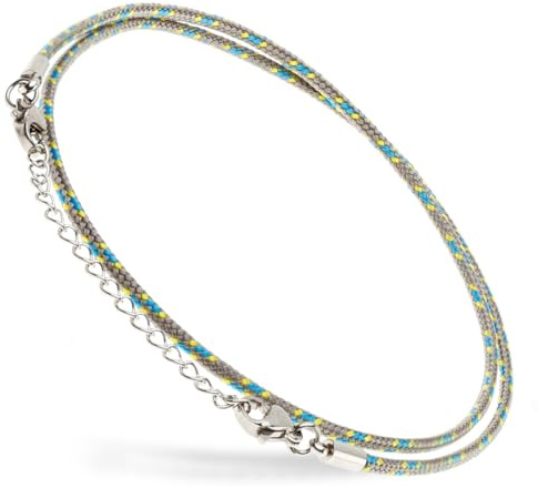 Motti Way Pulsera Mujer, Tobilleras De Cuerda Náutica, Resistente Al Agua Tobillera De Cuerda De Surfista, Pulsera Tobillera Mujer Acero Inoxidable